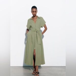 Zara Linen Blend Dress